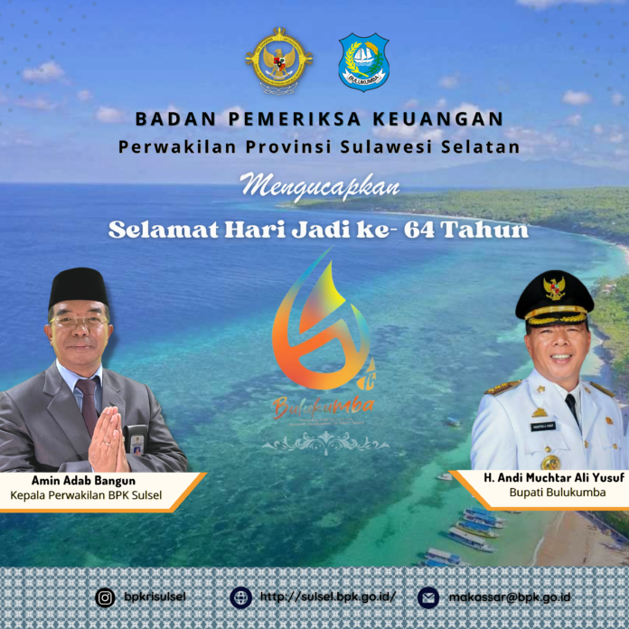 Selamat Hari Jadi Kabupaten Bulukumba ke-64 Tahun 2024